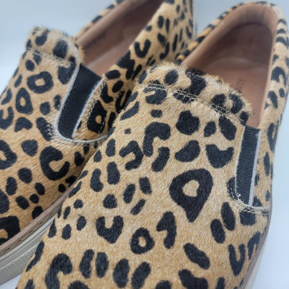 Lucchese Women 9M Leopard Cowhide Loafers Casual Shoes Made in Brazil Excellent - Picture 13 of 16